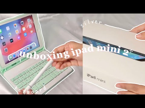 ipad mini 2 unboxing in 2021 🌸 plus accessories | budget ipad