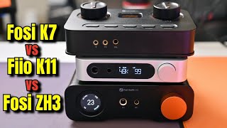 The Ultimate $200 DAC/Amp Battle! Fosi ZH3 vs Fiio K11 vs Fosi K7