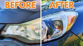 How To Restore Headlights PERMANENTLY Better Than a BRAND NEW Headlight
