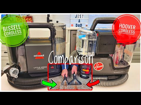 Bissell Little Green Cordless vs Hoover ONEPWR CleanSlate Carpet Spot Cleaner Comparison