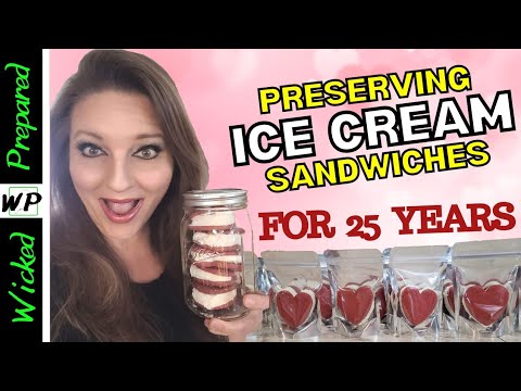 How we freeze dried Ice Cream Sandwiches! For treats or long term storage!
