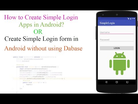 How to Create Simple Login form in Android Studio Without using Database? [With Source Code]