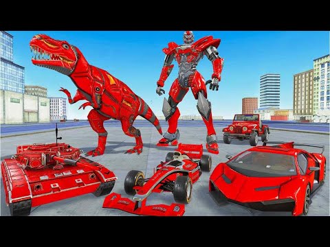 Robot Gameplay Video | Tank Robot Car Game 2021 – Robot Dinosaur Games #1 |  Android Gameplay FHD