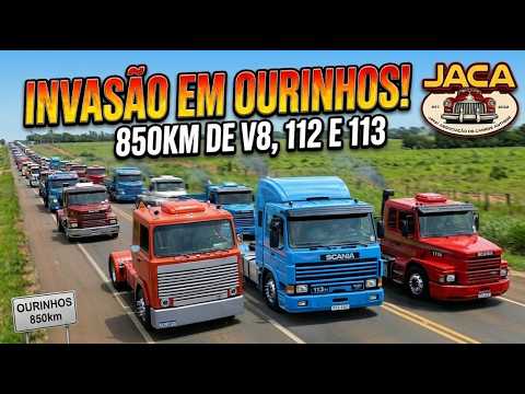 SCANIA V8, 112 E 113 NA ESTRADA! Fomos pro Maior Encontro de Caminhões em Ourinhos - JACA