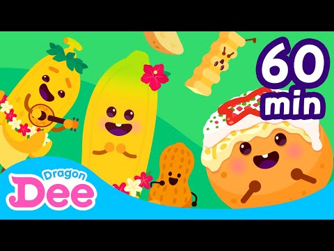 🍫 It's~ Snack Time!! 😋| Takoyaki, Hot Dog+| 1hr Compilation | Nursery Rhymes | Dragon Dee Kids Songs