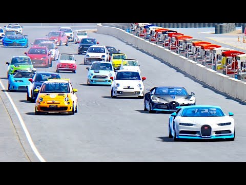 Bugatti Supercars vs Fiat Supercars - Laguna Seca