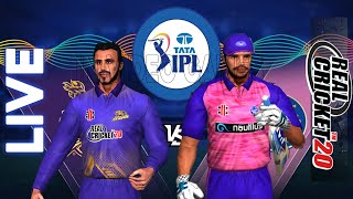 𝗸𝗸𝗿 𝘃𝘀 𝗿𝗿 - Kolkata Knight Riders vs Rajasthan Royals Live IPL Prediction Real Cricket 20