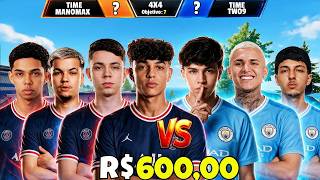 😂 MANOMAX DEIXOU TWO9 FORA DE SI DEPOIS DESSA JOGADA, E TWO9 TEVE QUE FAZER O MESMO NO 4V4 APOSTADO🔥
