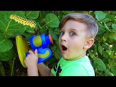 Diana and Roma Playing Outdoor Toys