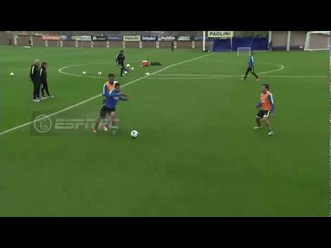 Gonzalo Maroni gambeteó a todos en la práctica De Boca- HD