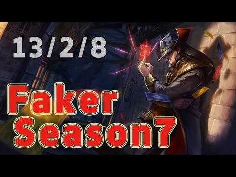 SKT T1 Faker Twisted Fate MID vs Karma Patch 7.9