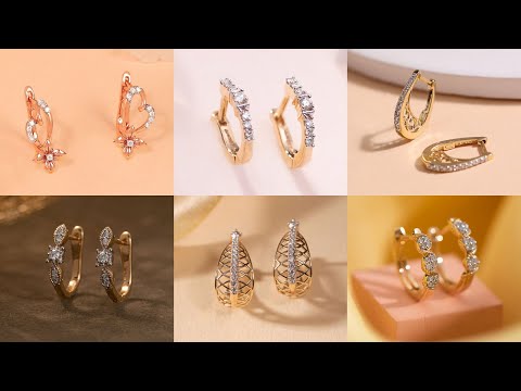 Latest Diamond Earring Design 2022 | Diamond Hoop Earring Design