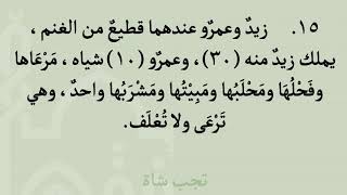 صورة شرح عمدة الفقه كتاب الزكاة 11   التمارين   عامر بهجت