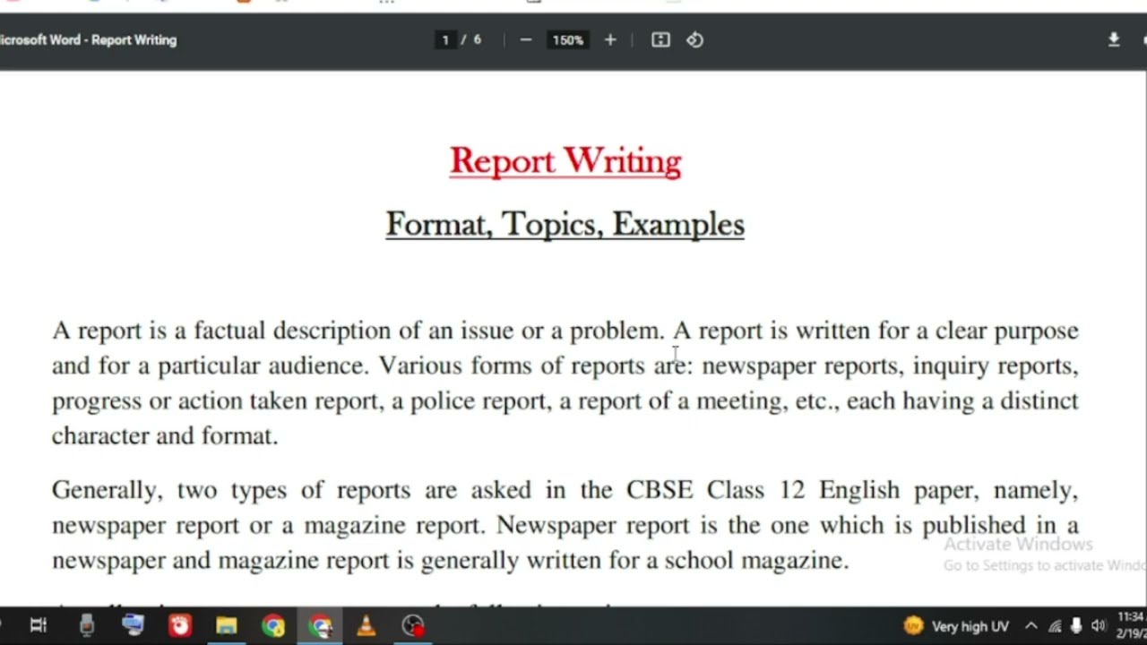 Report Writing Class 12 CBSE Format, Examples, Topics, Samples - Board Exam 2023 Question