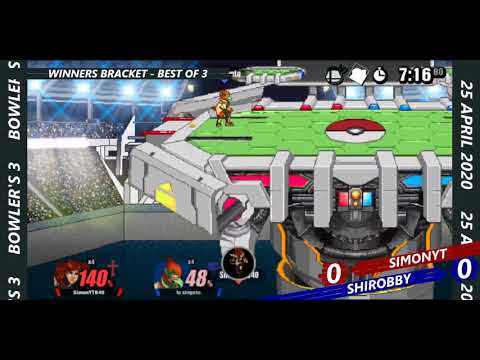 SimonYT (Simon, Luigi) vs shirobby (Falco, Fox) - W Side Prelims - Bowler's 3