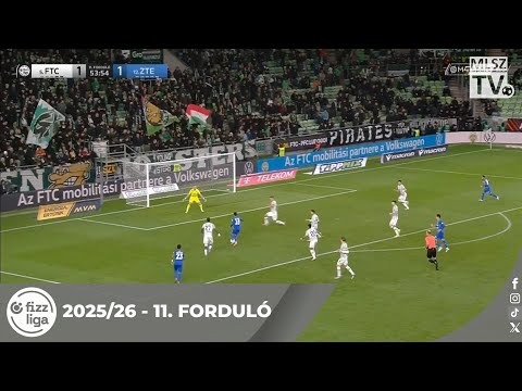 Ferencvárosi TC – ZTE FC | 1-2 | (1-1) | Fizz Liga | 11. forduló | MLSZTV
