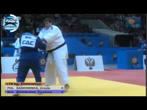 European Judo Championship Chelyabinsk 2012 +78kg SADKOWSKA (POL)-BOZHILOVA (BUL)