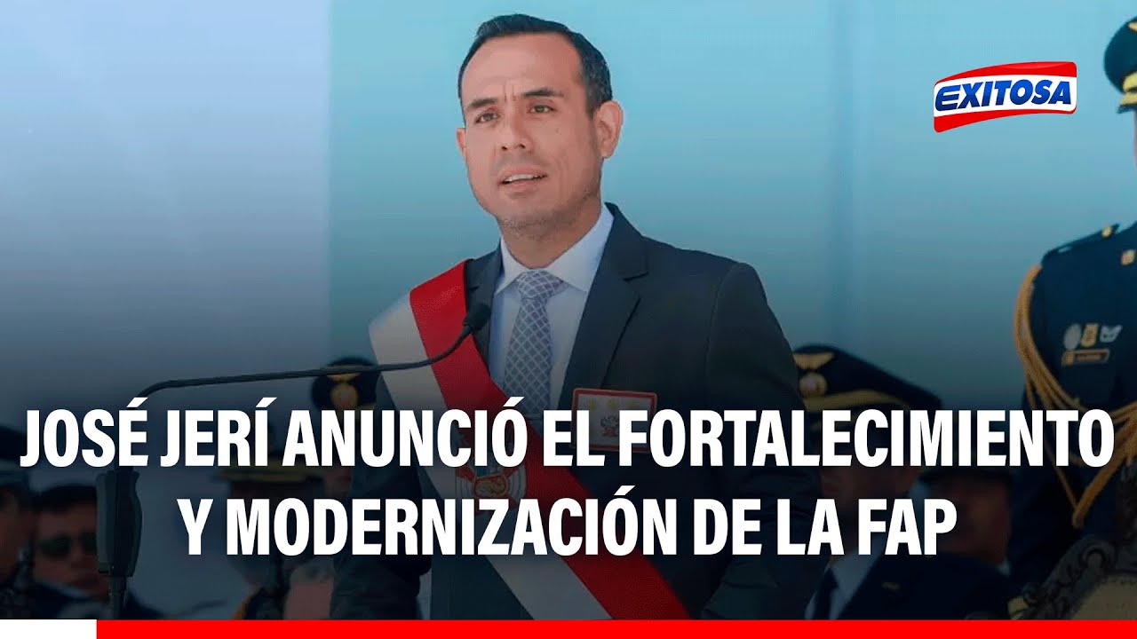 🔴🔵 José Jerí anunció el fortalecimiento y modernización de la FAP hasta el final del 2026