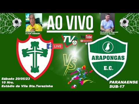 PORTUGUESA X ARAPONGAS - PARANAENSE SUB-17