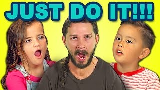 KIDS REACT TO JUST DO IT (Shia LaBeouf Motivational Speech)