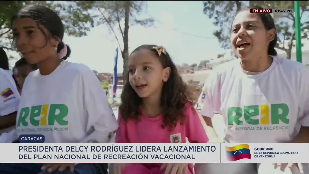 Delcy Rodríguez lidera lanzamiento de plan de recreación vacacional