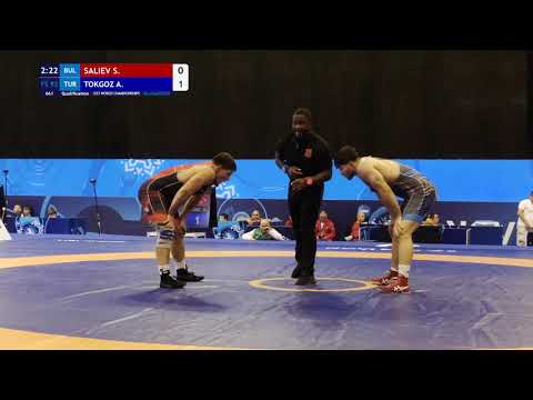 FS 92KG Qualification | Sali Saliev (Bul) Vs Alperen Tokgoz (Tur) | U23 World Championship 2025