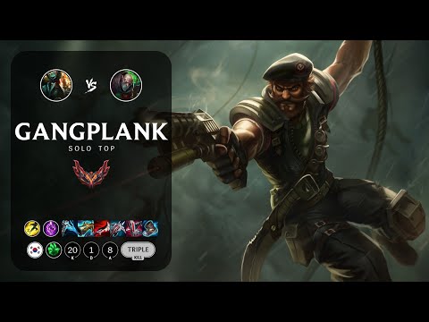 Gangplank Top vs Singed - KR Grandmaster Patch 13.15