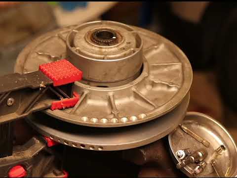 Polaris Secondary Clutch snap-ring removal