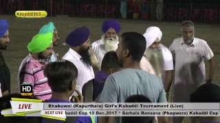 Bhakuwal (Kapurthala) Girl's Kabaddi Tournament 17 May 2017