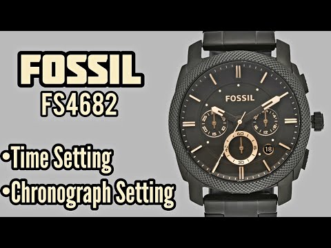 How To Setting Time and Reset Chronograph on FOSSIL FS4682 Watch | SolimBD | Watch Repair Channel