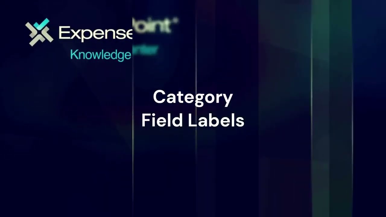 Categories - Field Labels