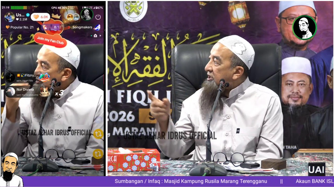 🔴LiveUAI 18/08/2026 Kuliah Maghrib Jemputan - Ustaz Azhar Idrus