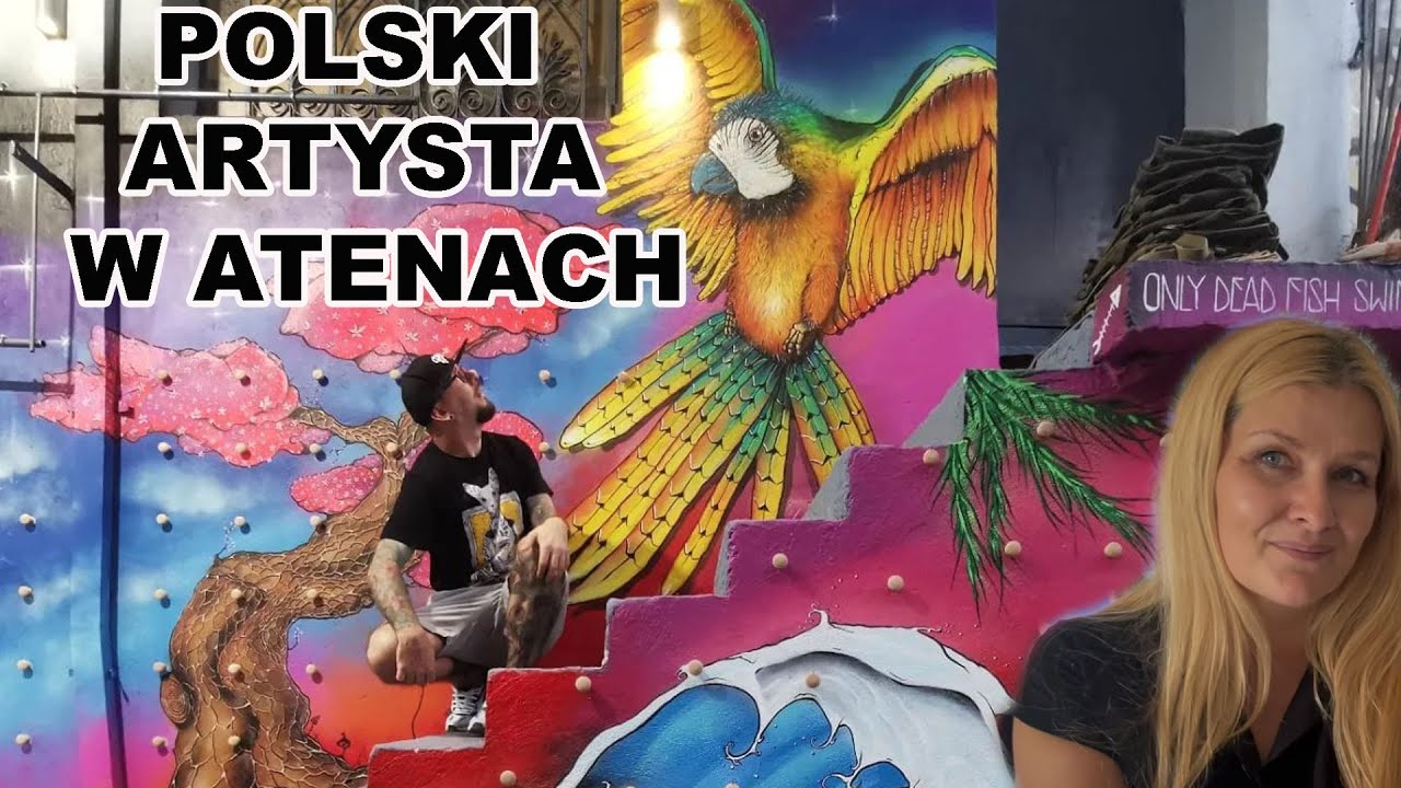 Polski artysta w Atenach.
