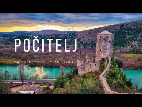 Srednjovjekovni Grad Počitelj ( Pocitelj Medieval Town - Walking Tour & Drone ) 4K
