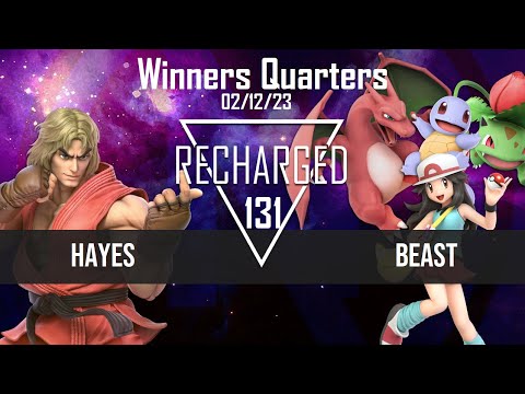 Recharged #131 Winners Quarters - HAYES (Ken) vs Beast (Pokemon Trainer) - SSBU Tournament