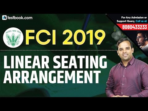 Linear Seating Arrangement for FCI 2019 | Reasoning Class by Sachin Sir | Crack FCI JE Video