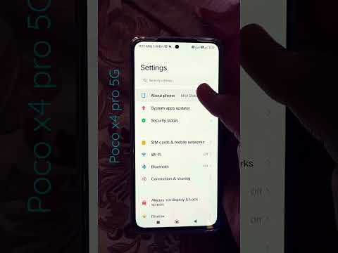 Poco x4 pro 5G #shorts #video #song Android version 12