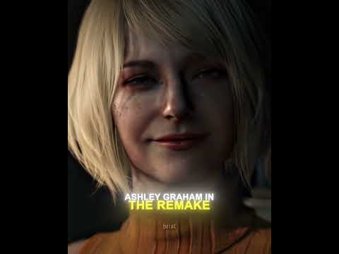 Ashley Graham Original vs Remake RE4 ✨ [4K] | Resident Evil 4 #shorts