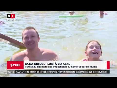 OCNA SIBIULUI LUATA CU ASALT - TURISTII AU DAT MAREA PE IMPACHETARI CU NAMOL SI AER_Stiri B1_8august