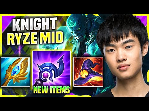 KNIGHT PICKS RYZE WITH NEW ITEM LUDENS TEMPEST! - TES Knight Plays Ryze Mid vs Zoe! | Preseason 11