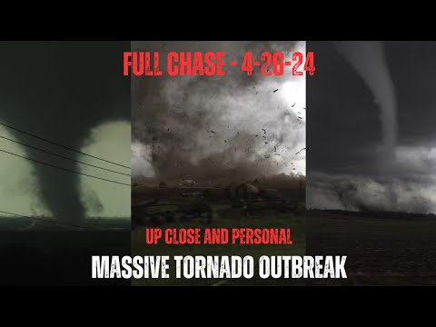 Intense and Extreme - Full Chase of Massive Tornado Outbreak Across Nebraska - A Documentary [4K]