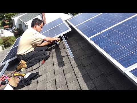 Enphase micro inverter solar installation nice and easy