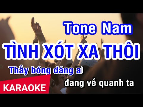 KARAOKE Tình Xót Xa Thôi Tone Nam | Nhan KTV