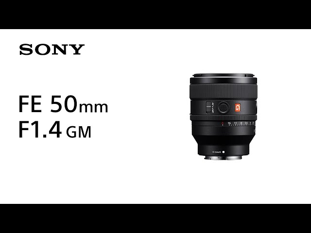 Vidéo SONY FE 50 mm f/1,4 G Master