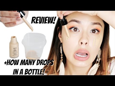 NEW NYX Total Control Drop Foundation First Impressions + How Many Drops Are in Each Bottle! Video