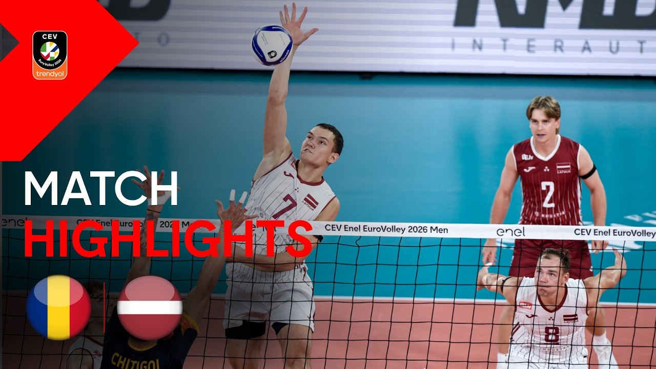 Highlights |Romania vs. Latvia | CEV Enel EuroVolley 2026 | Men