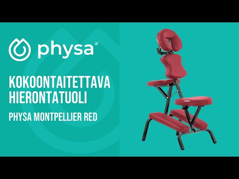 video - Kokoontaitettava hierontatuoli - 160 kg - punainen
