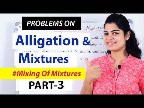 Mixture and Alligation | Problems on Mixture and Alligation - 3  - Shortcuts| Aptitude tricks Video