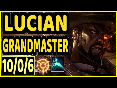 K1NG (LUCIAN) - 10/0/6 KDA BOTTOM ADC GAMEPLAY - OC Ranked GRANDMASTER