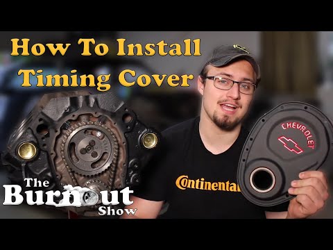 How To Install A Timing Cover On A Chevy 350 - Burnout Tutorials (Rebuilding The 350)